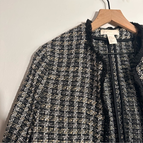 H&M Black and White tweeted Blazer - Picture 3 of 7